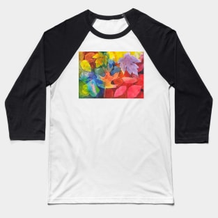 Autumn Leaves Recycled Baseball T-Shirt